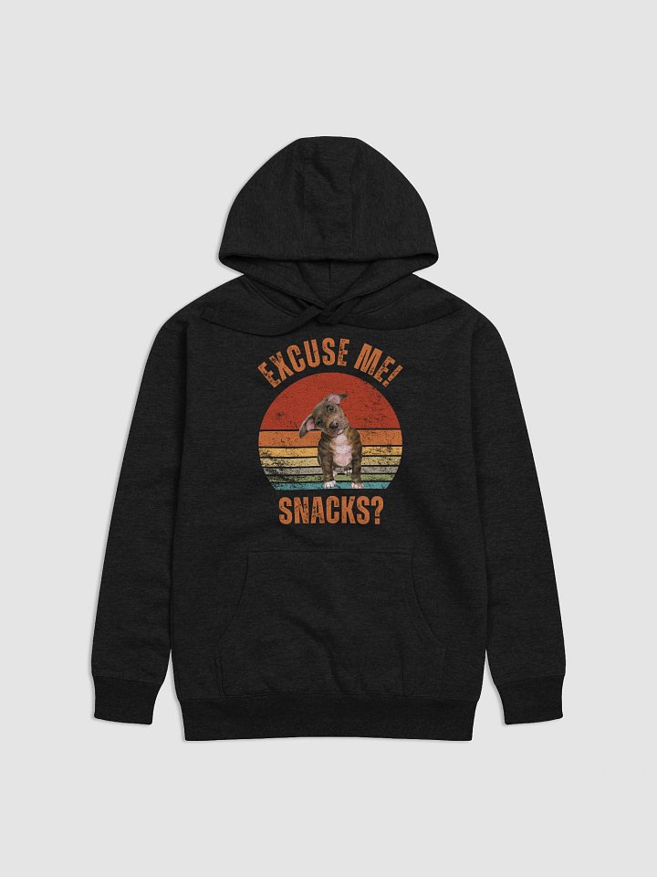 Excuse Me, Snacks? Retro Pit Bull Puppy Hoodie product image (1)
