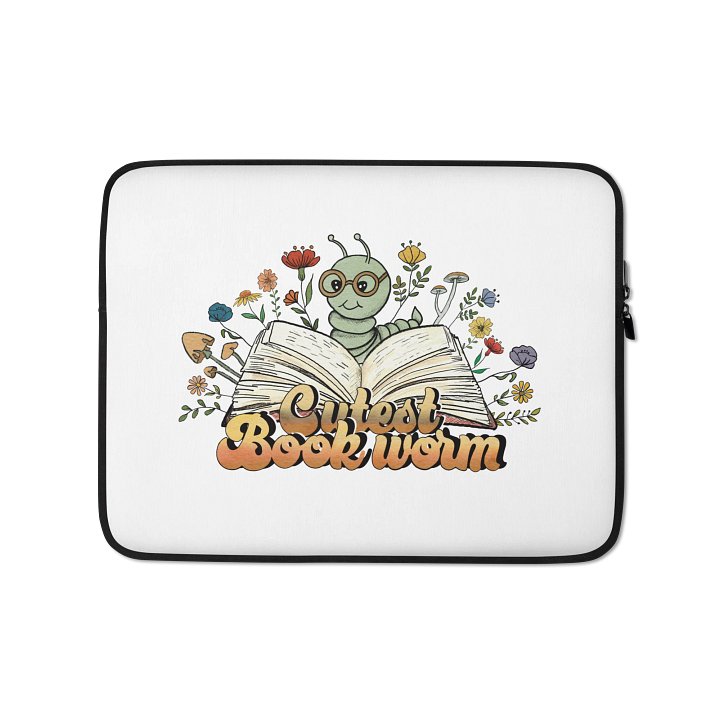 Cutest Bookworm Laptop Sleeve product image (1)