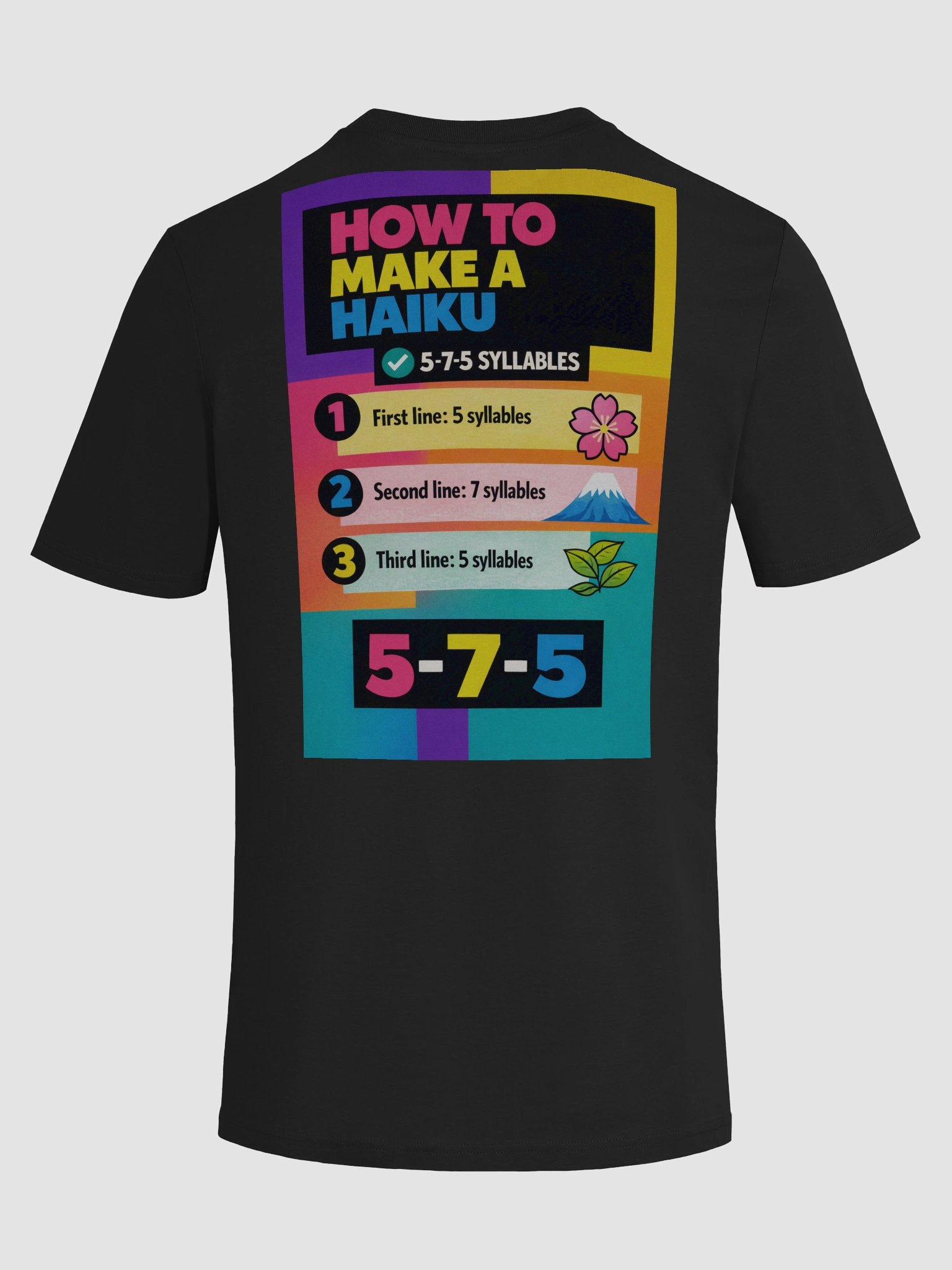HOW TO 5-7-5 HAIKU POSTER TEE product image (9)