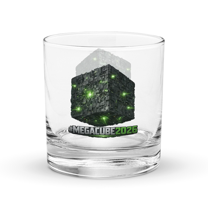 MEGACUBE2026 Futuristic Cube Rocks Glass product image (2)