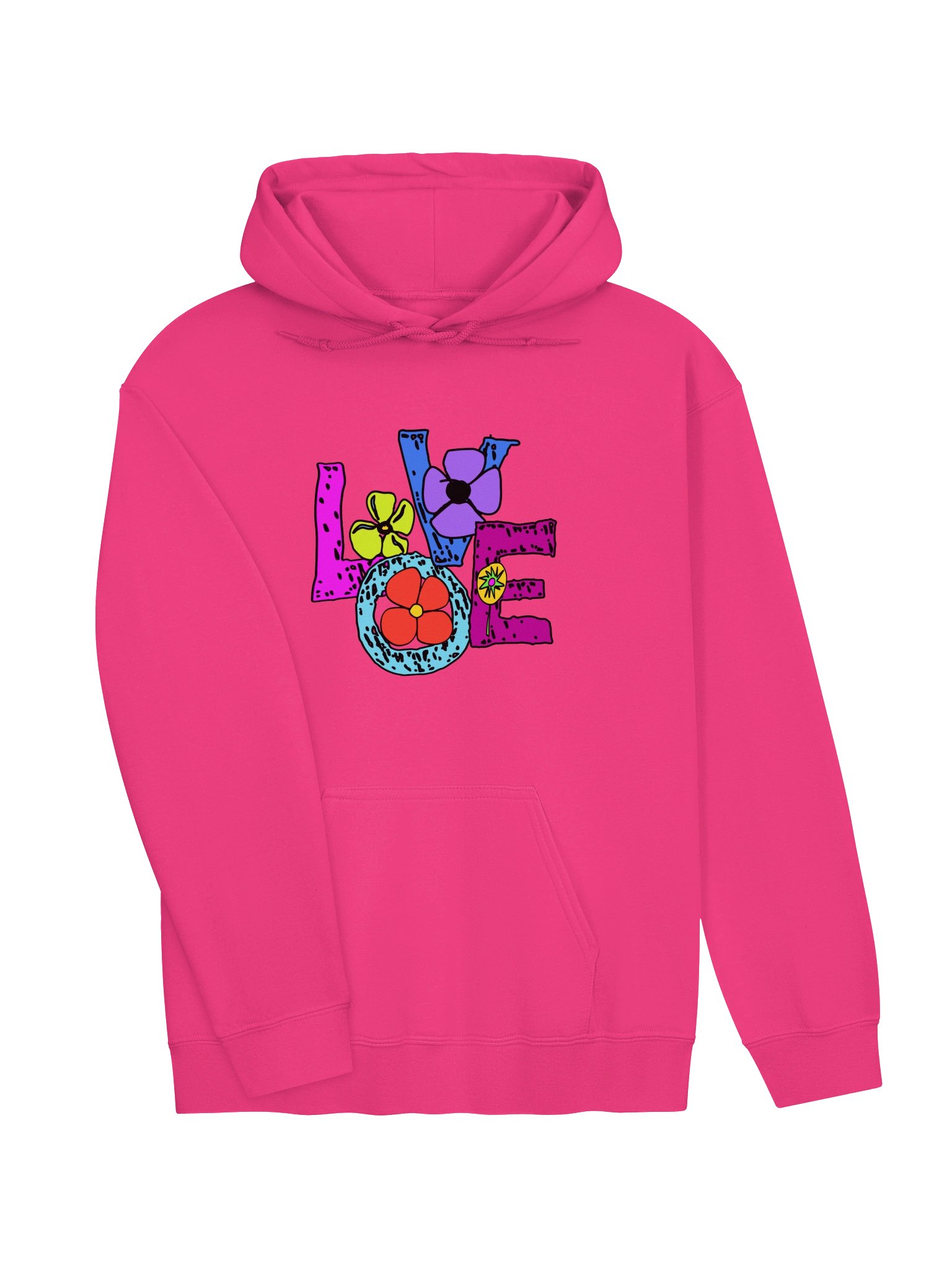 LOVE – Graphic Gildan Classic Hoodie product image (2)