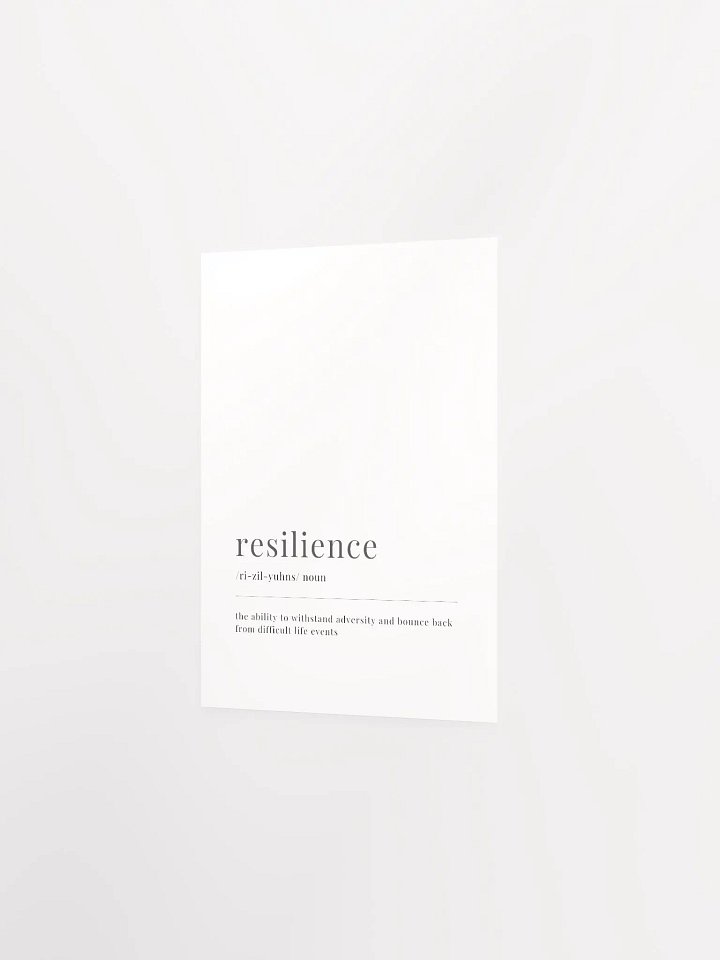 Resilience Definition Poster Print product image (11)