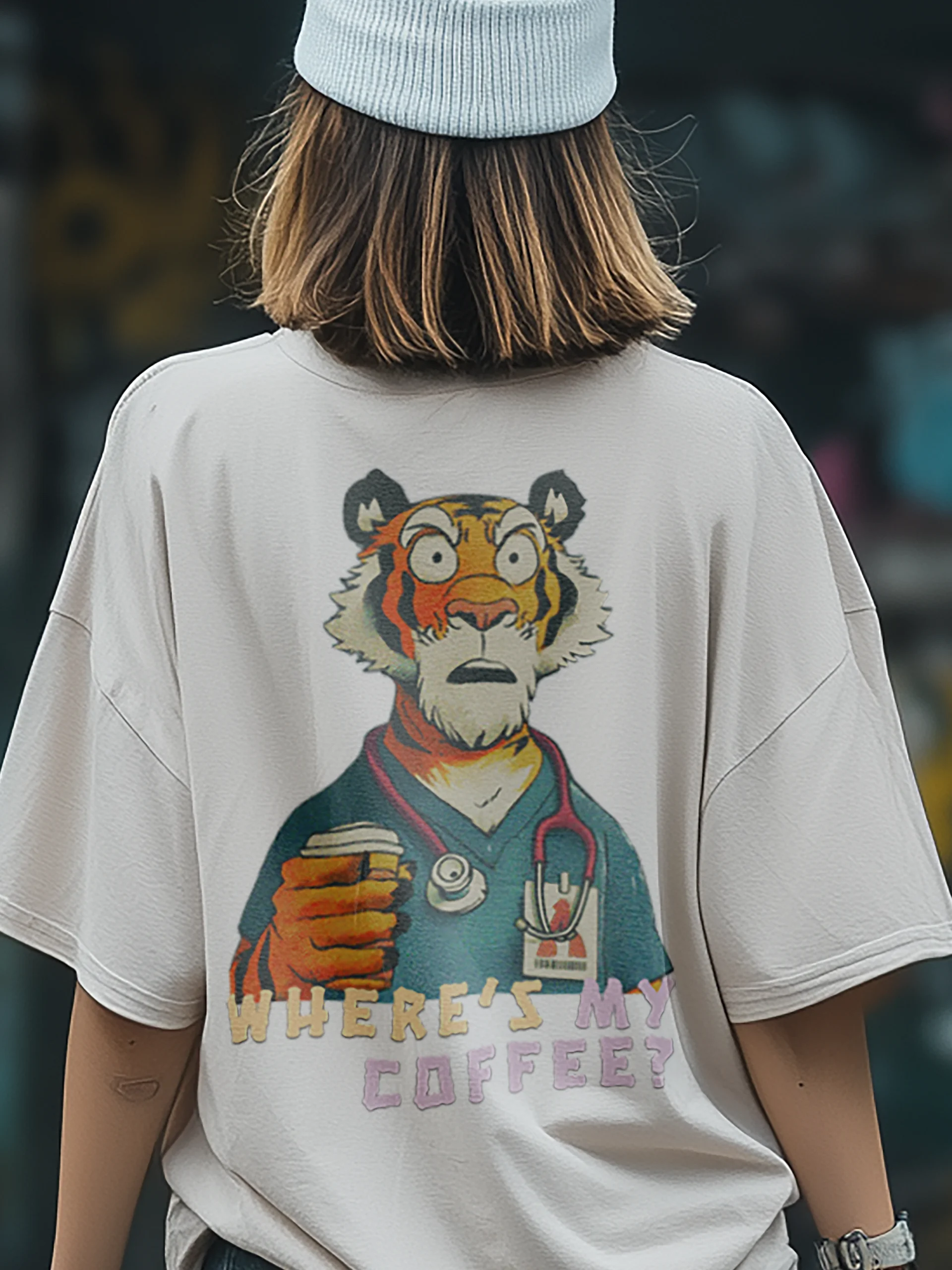 Funny Nurse Shirt, Coffee Tiger Tee product image (7)