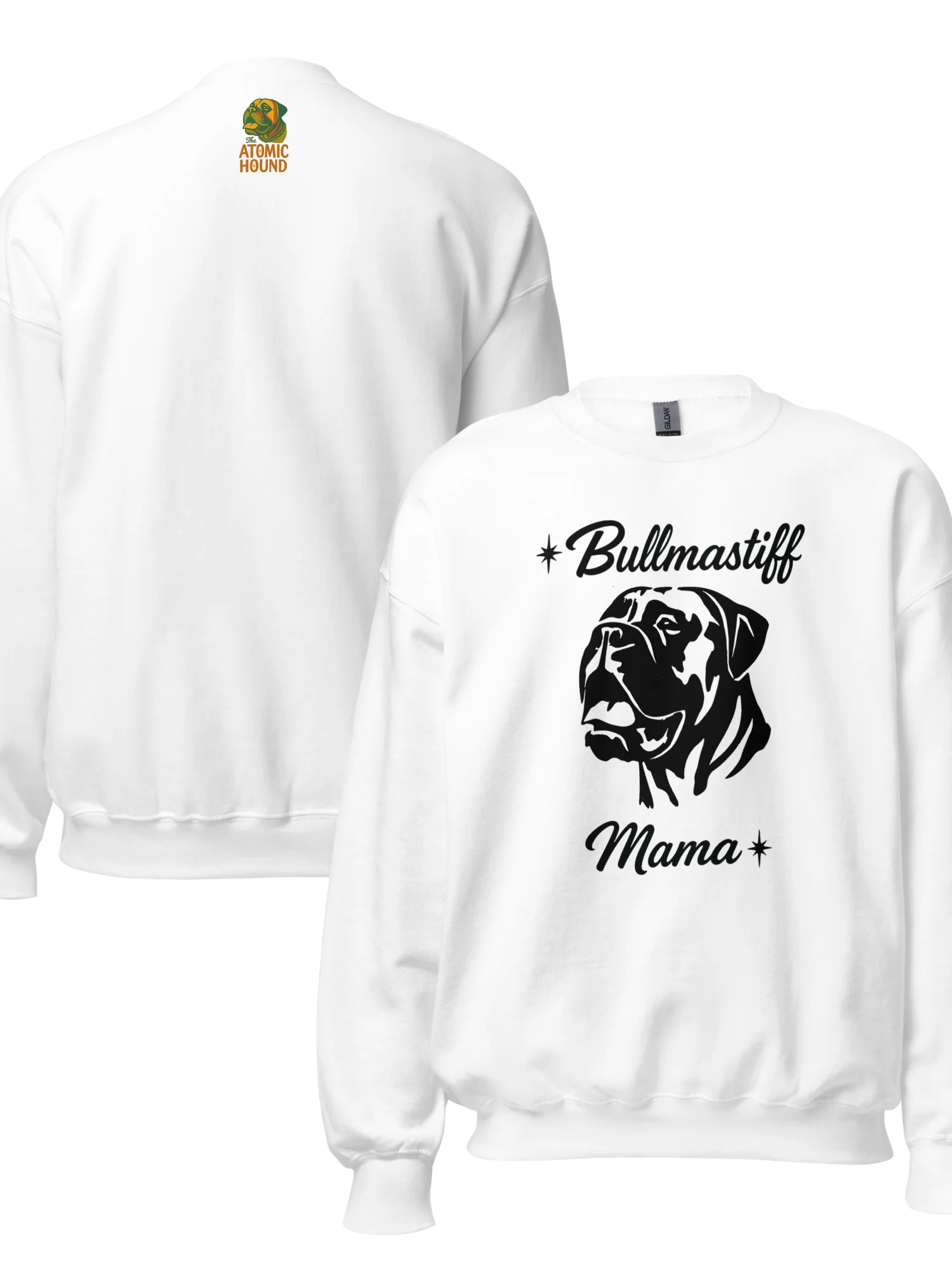 Bullmastiff Mama Silhouette Print Sweatshirt product image (3)