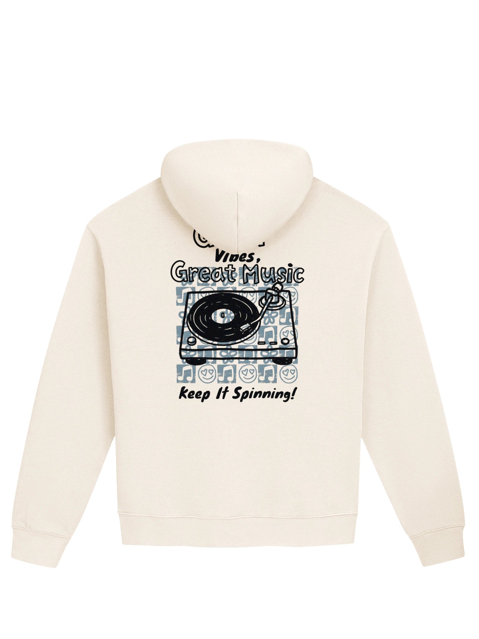 Good Vibes Great Music - Retro Vinyl Record Player Hoodie product image (27)