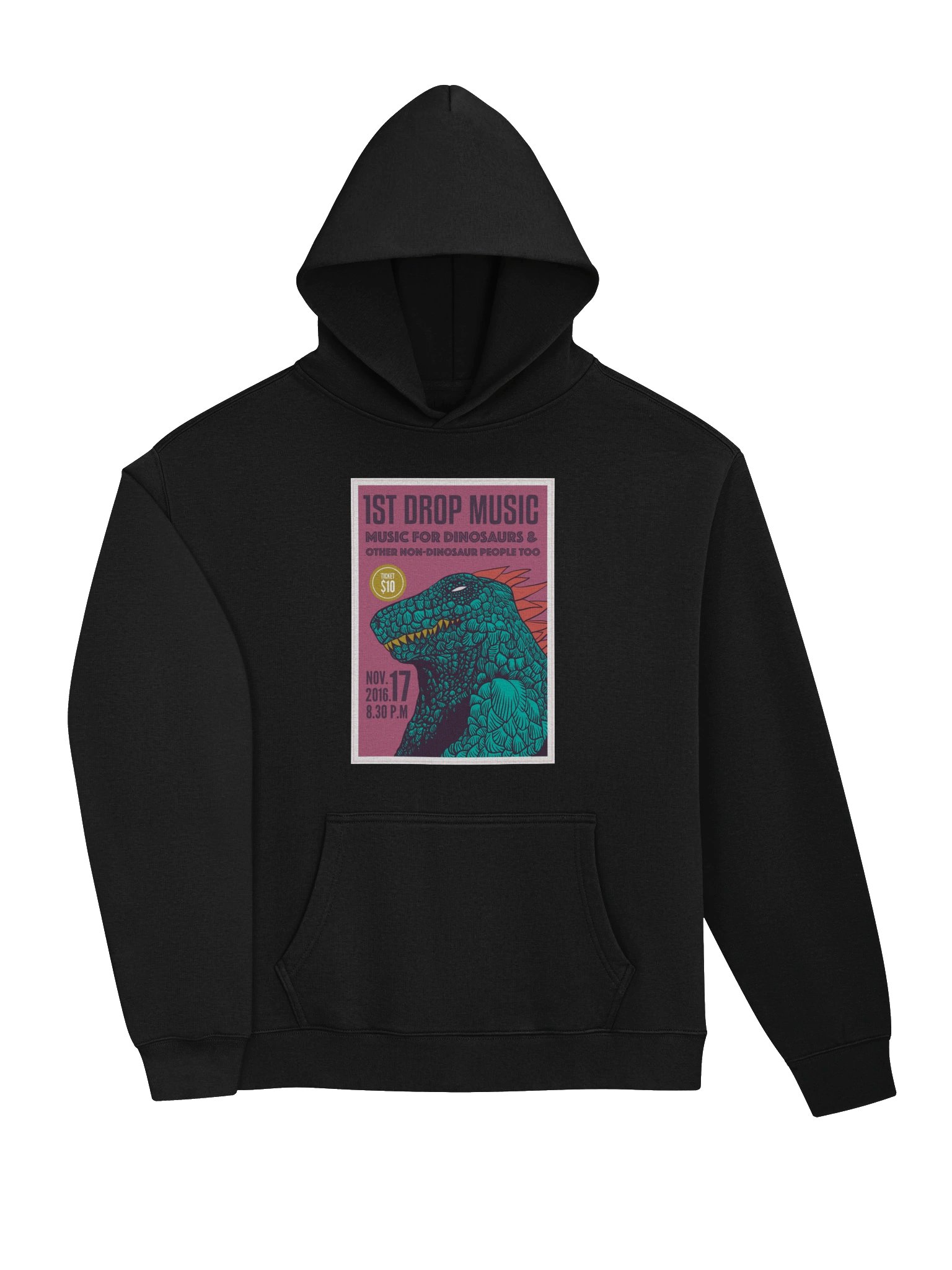 1st Drop Music - Music For Dinosaurs Unisex Hoodie product image (3)