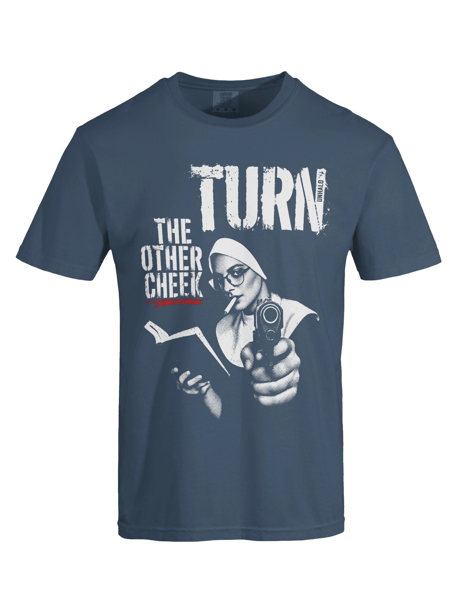 Turn the other cheek // Heavyweight Vintage Graphic Tee product image (49)