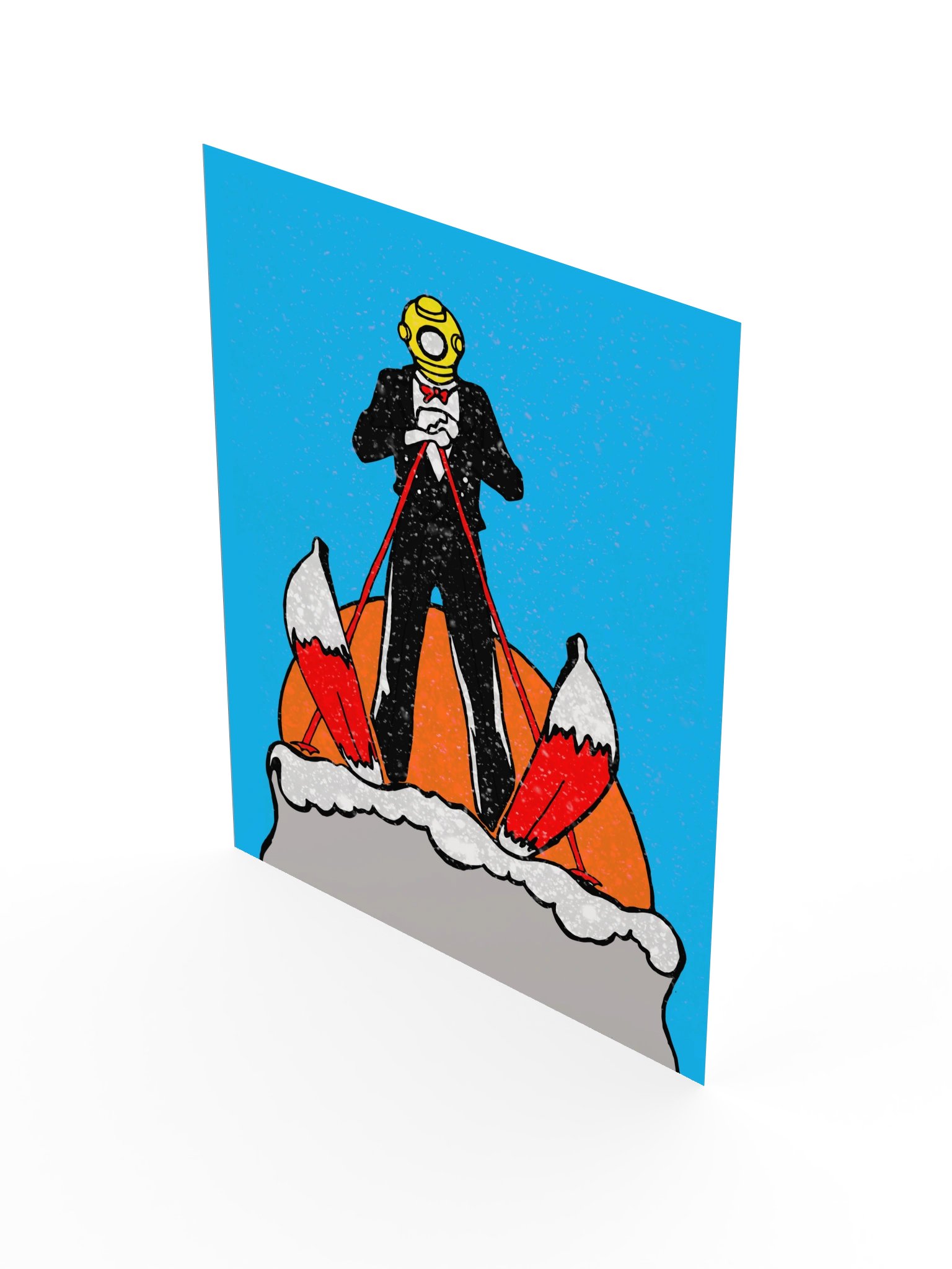 Skiing Diver Poster product image (3)