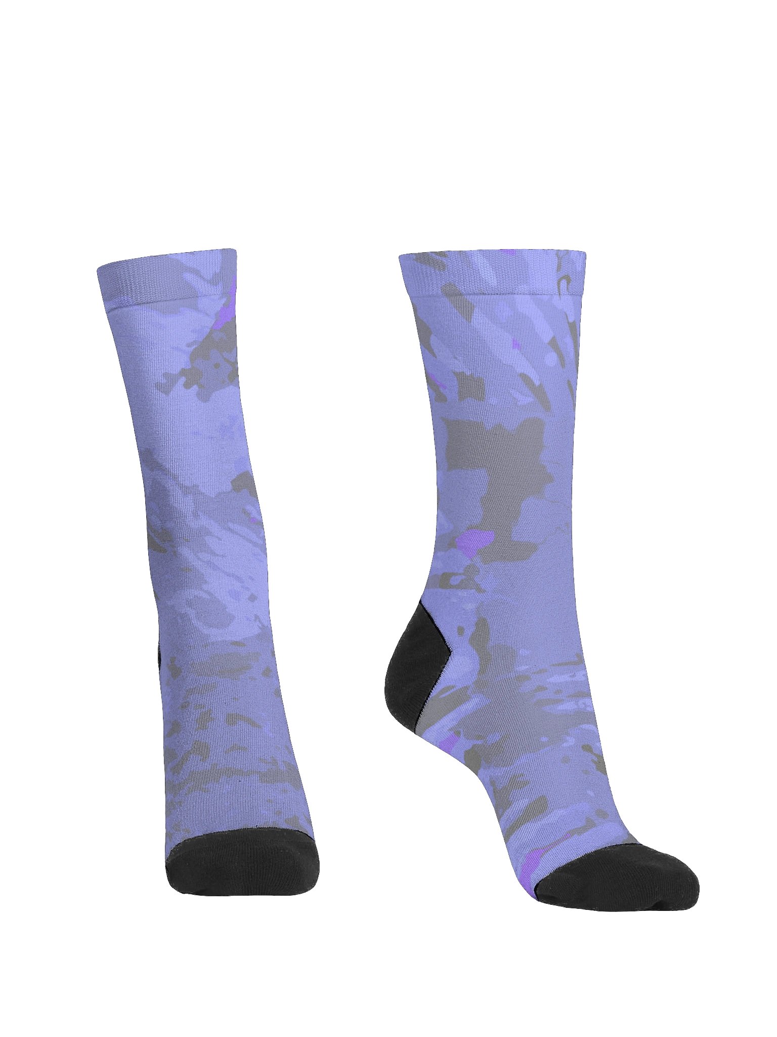 Light Marine Blue EcoArt Crew Socks product image (2)