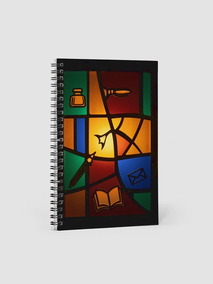 Stained Glass Silhouettes Spiral Notebook product image (1)