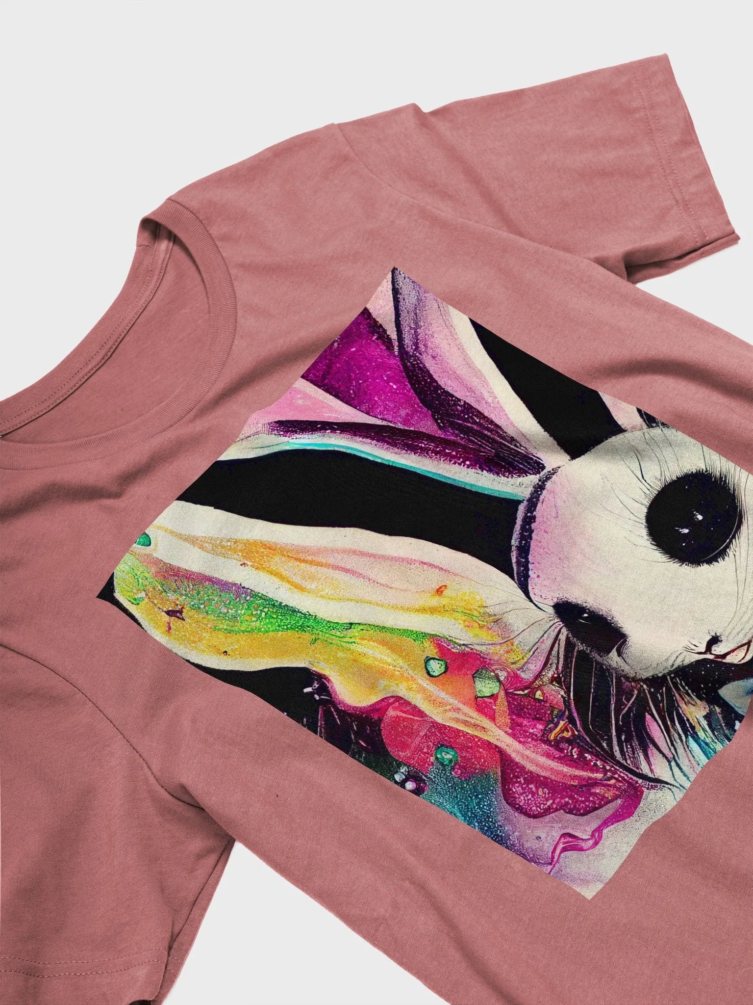 Psychedelic White Rabbit Tee product image (3)