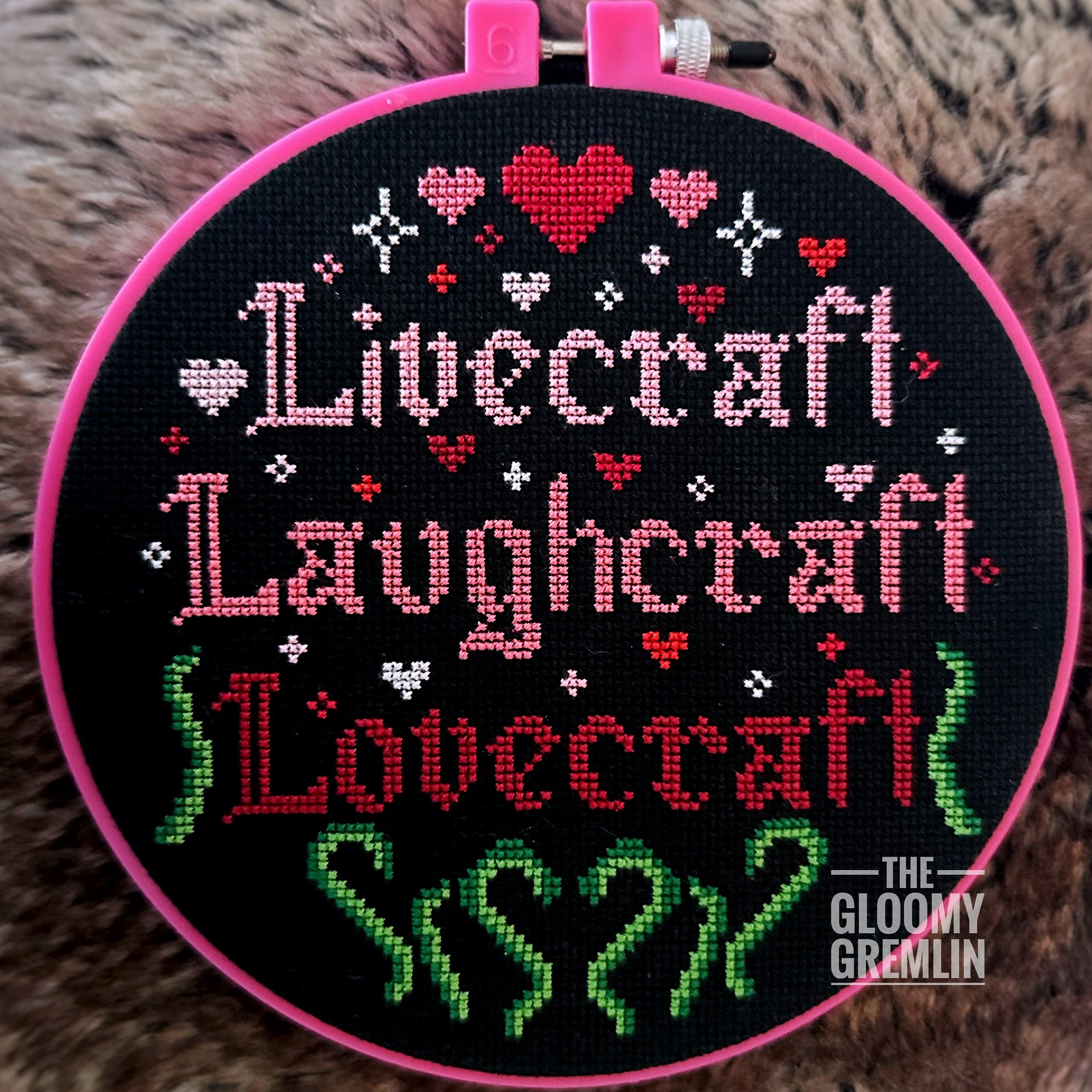 Live Laugh Lovecraft - Cross Stitch Pattern product image (1)
