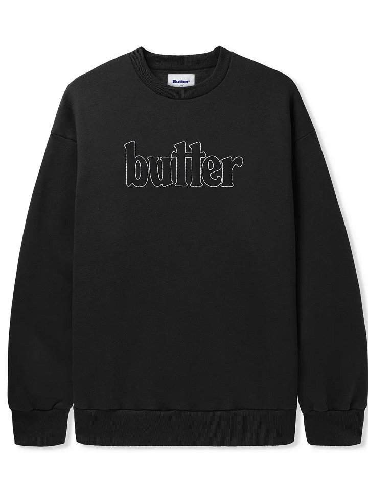 Fleece Applique Crewneck, Black product image (2)