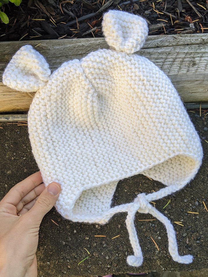 Teddy Bear Baby Knit Hat Pattern product image (1)