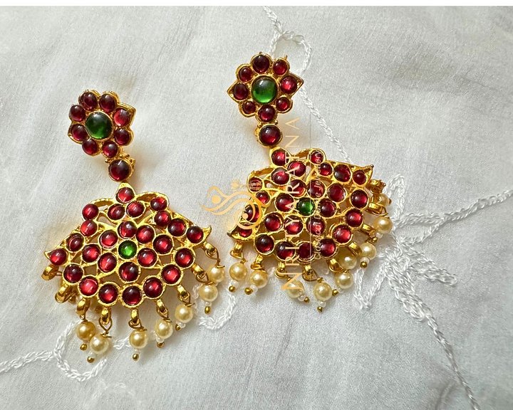 Big Size Kemp and Green Stone- Earings product image (1)