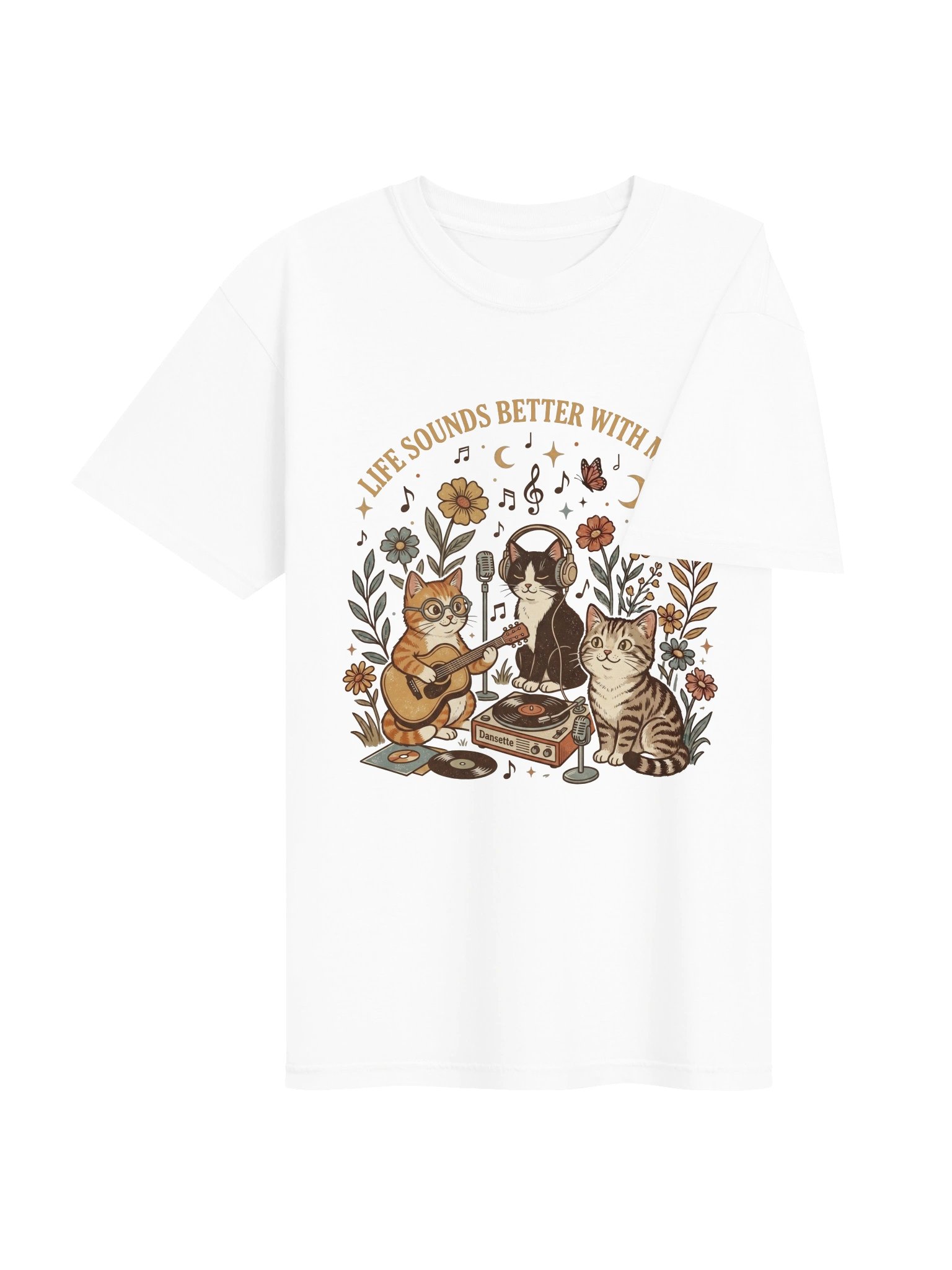 Music Cat T-Shirt – Cat Lover Shirt product image (5)