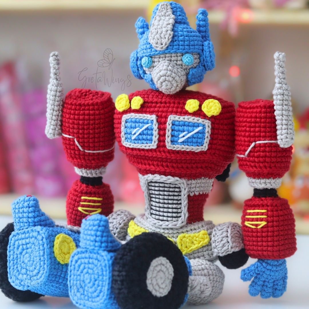 Patrón Amigurumi Optimus Prime | Transformador Crochet PDF - GretaWings (Descarga Digital) product image (5)