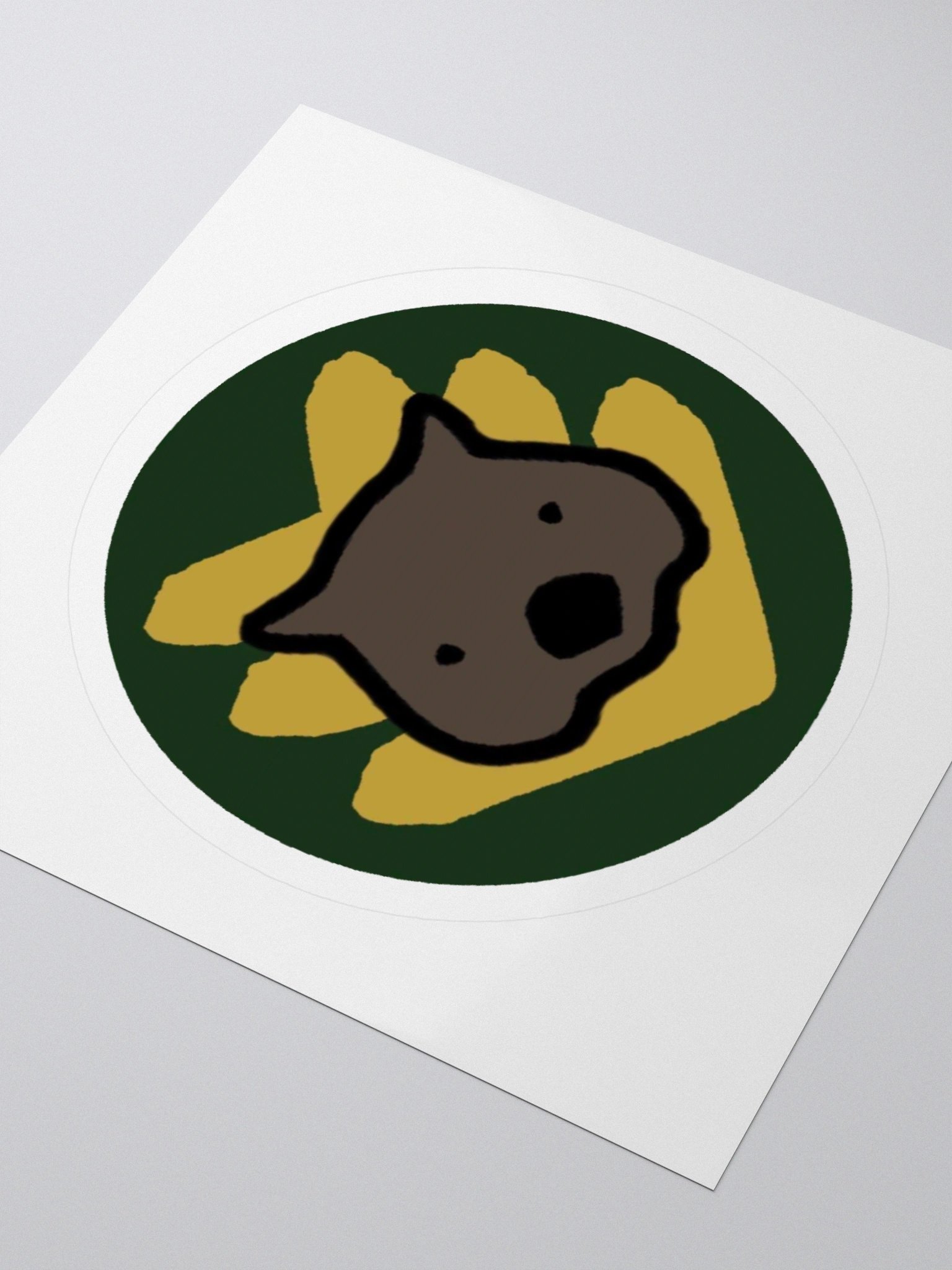 SGT Wombat Logo Round Sticker product image (9)
