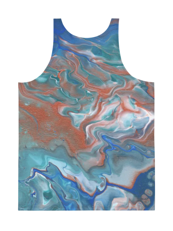 Metallic Orange Fluid Acrylic Tank Top product image (4)