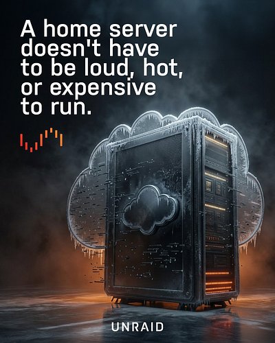 A home server doesn't have to be loud, hot, or expensive to run. 

Unraid is designed with energy efficiency in mind. Spin do...