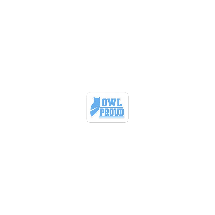 OWL PROUD Blue Owl Die-Cut Sticker product image (1)