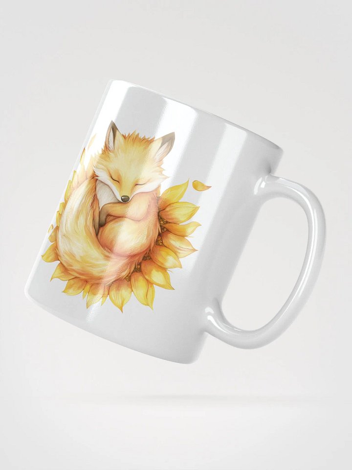 Sleepy Sunflower Fox Mug product image (5)