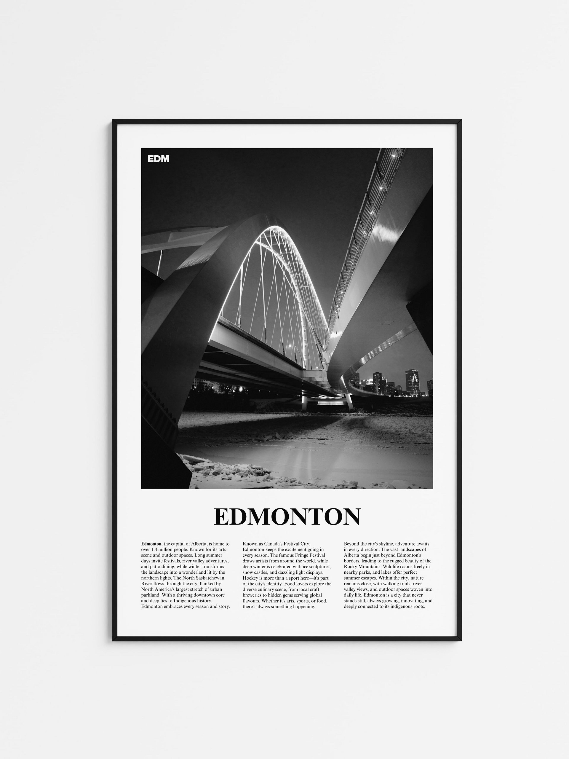 Edmonton 01 Newspaper Poster product image (1)