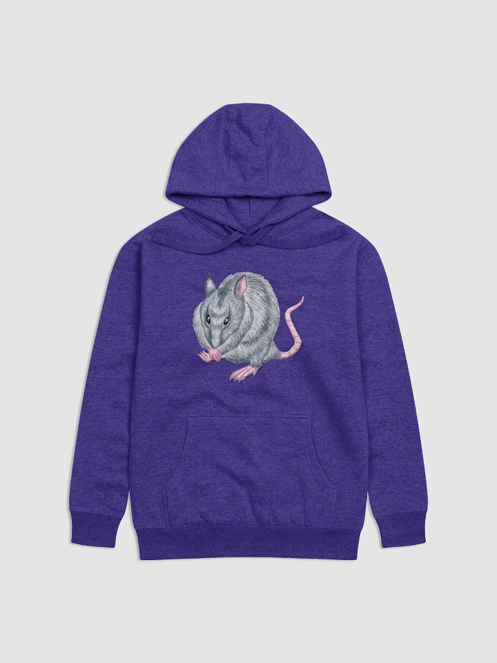 Blue rat grooming himself hoody product image (3)