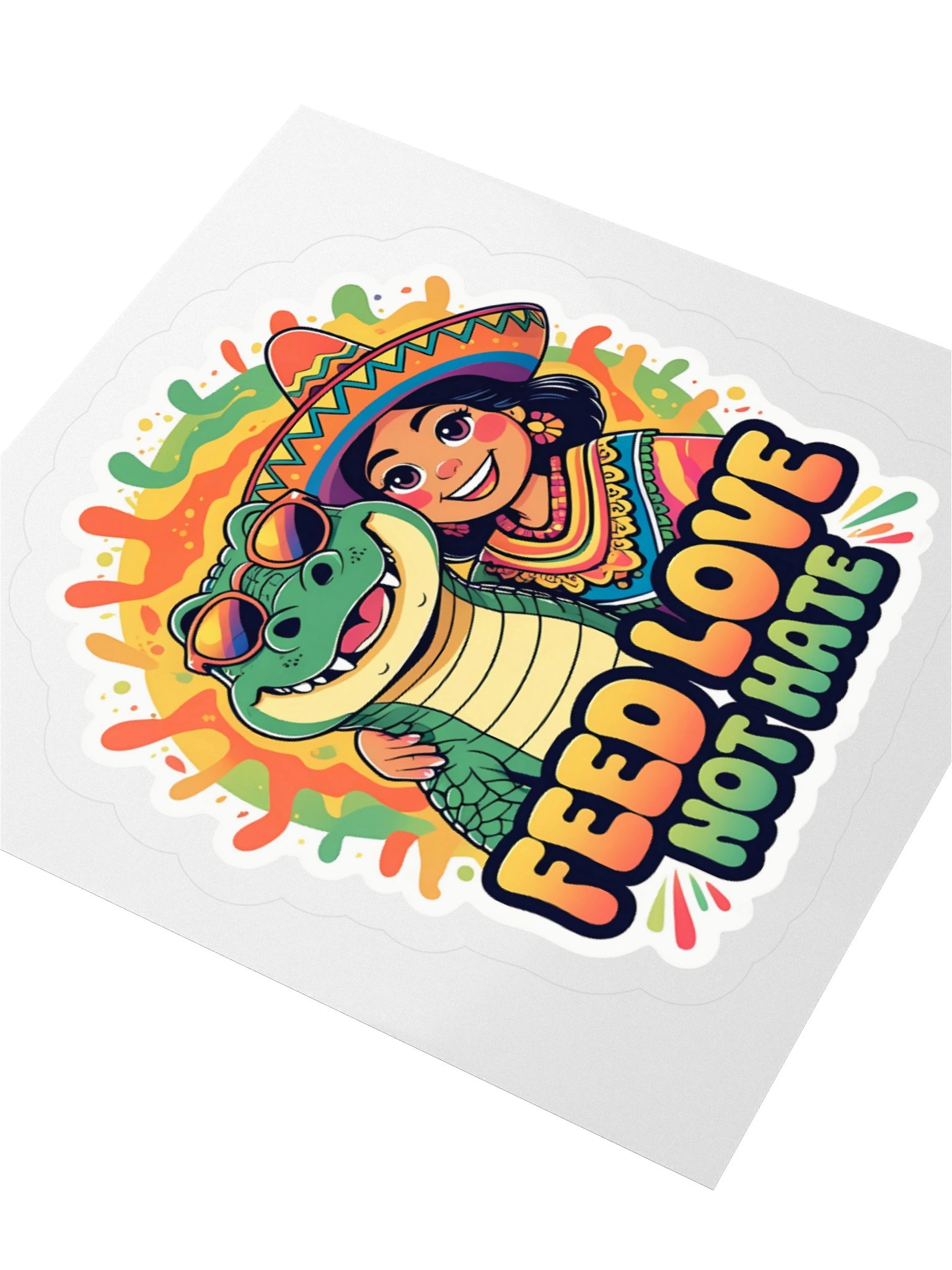 Love Gator Kiss Cut Stickers product image (3)