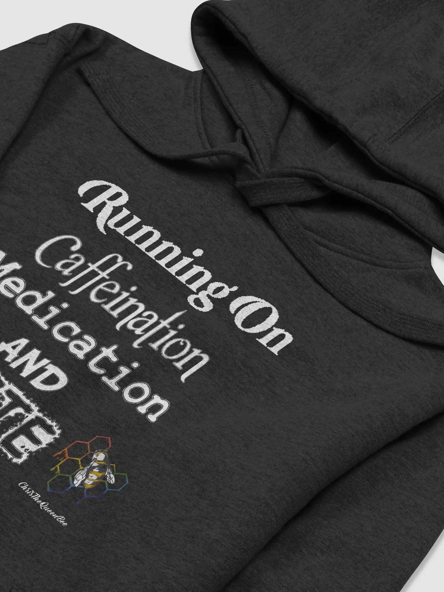 Running on Black Hoodie product image (3)