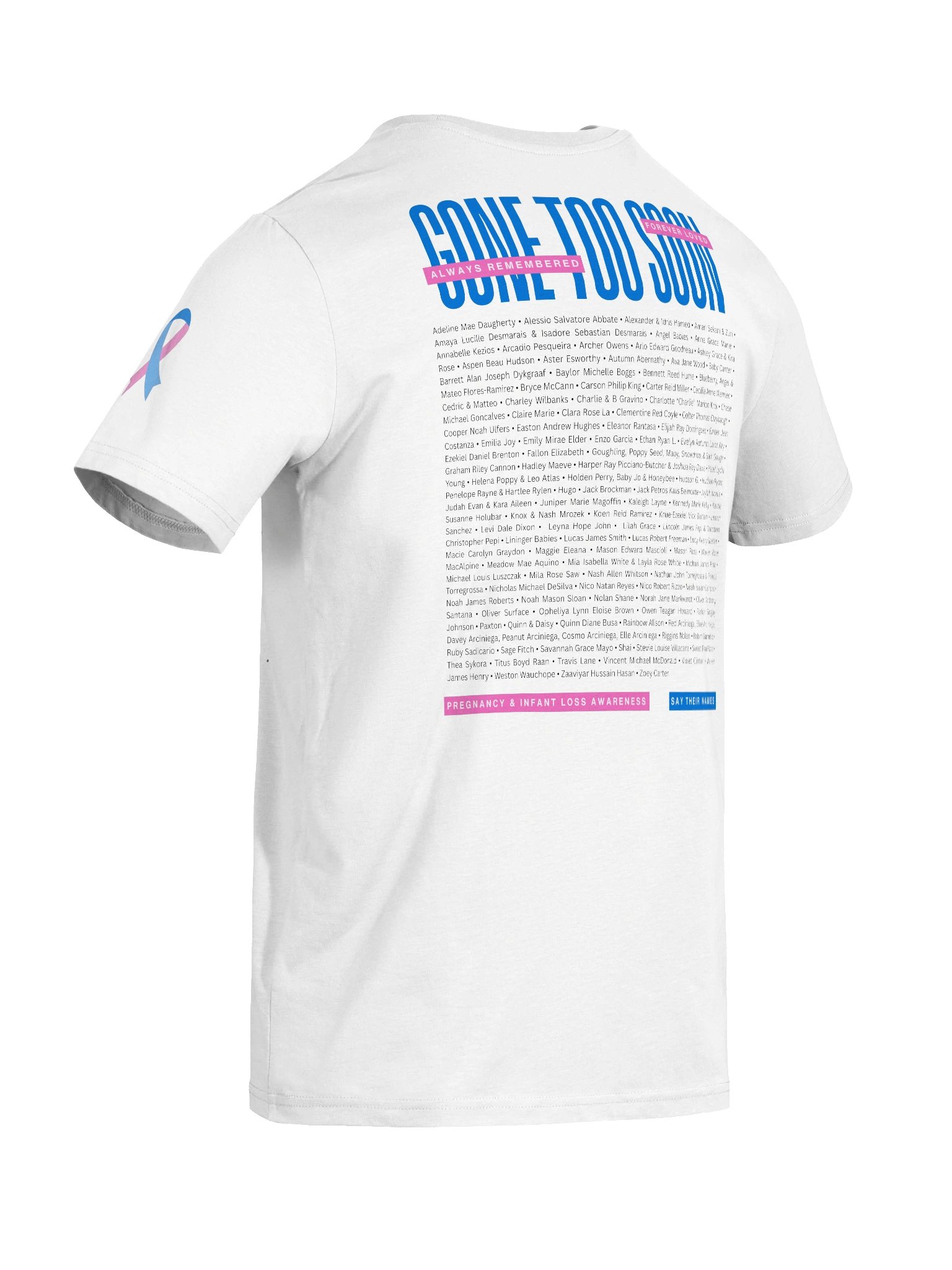 'Gone Too Soon' 2026 Memorial Shirt (organic cotton, light) product image (10)