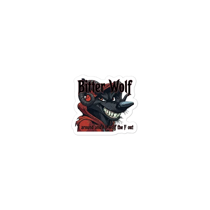 Devious Toon Bitter Wolf Sticker product image (1)