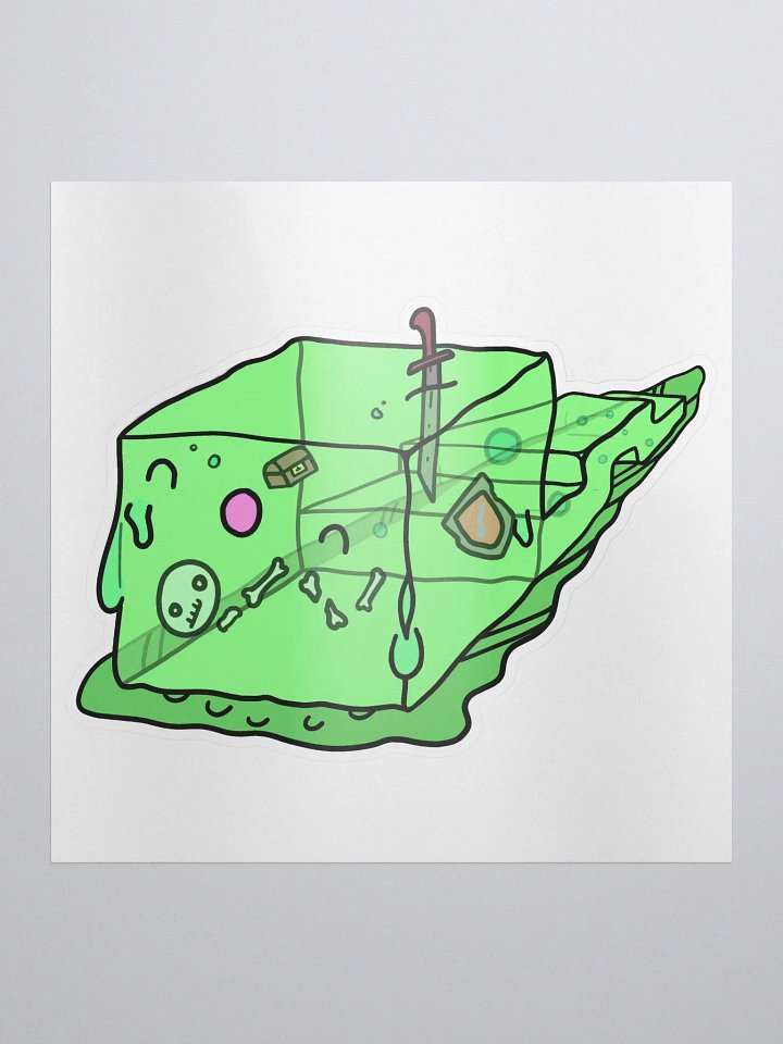 RPG Worm - Gelatinous Slime - Kiss Cut Sticker product image (1)