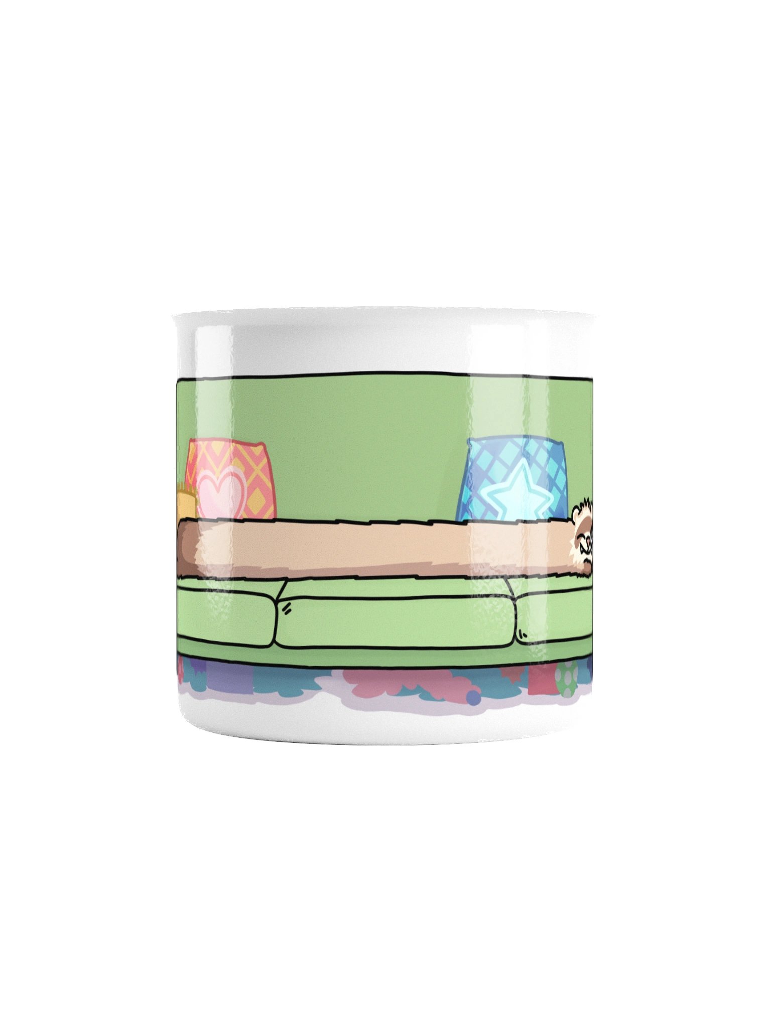 Long Ferret on Sofa | Camping Mug product image (2)