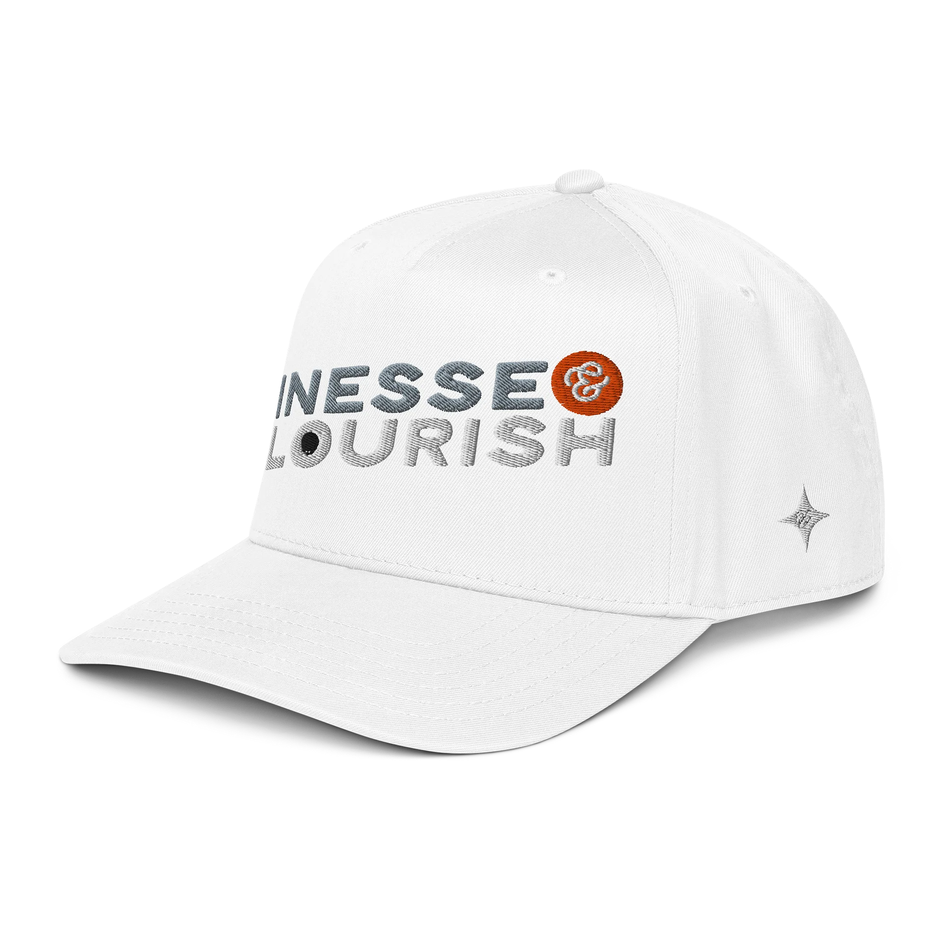 F&F Flag Mid-Profile Baseball Cap (WHT) product image (3)
