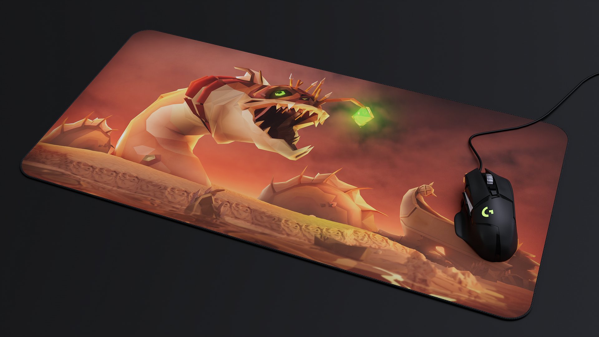 The Leviathan | Large 3D Desk Mat product image (2)