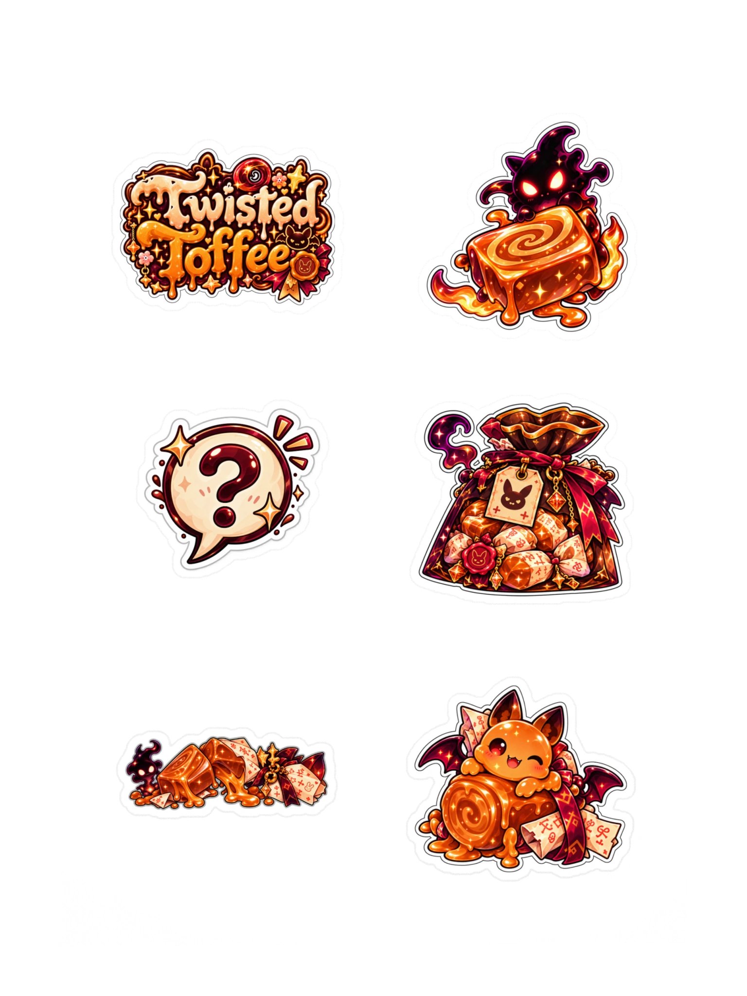 The AFK Cafe™ Twisted Toffee | 6-Piece Sticker Pack Vol. 2 product image (3)