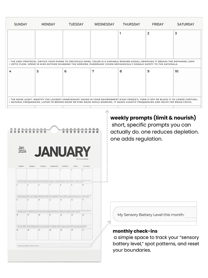The Greenhouse Calendar 2026: A Year of Sensory Care product image (2)