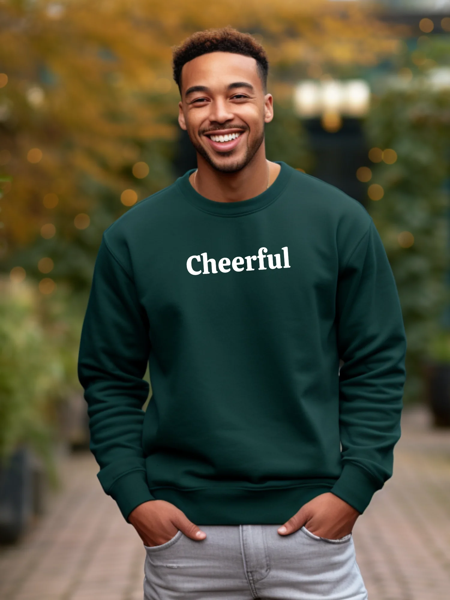 "Cheerful” My Vibe Crewneck Sweatshirt #2 product image (1)