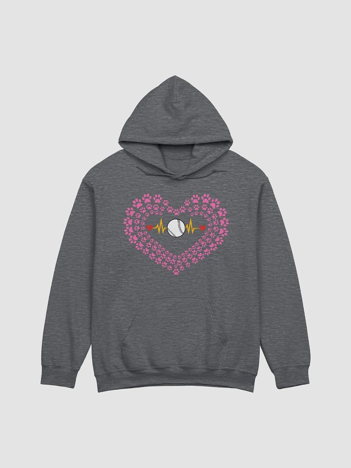 Heart Paw Print Baseball Hoodie product image (3)
