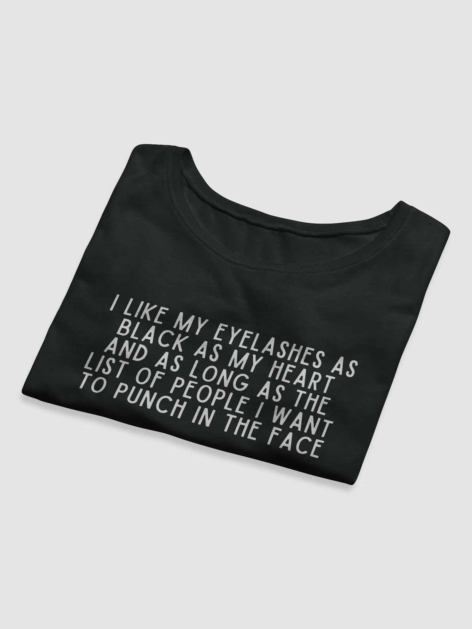 I Like My Eyelashes Crop Tee product image (4)