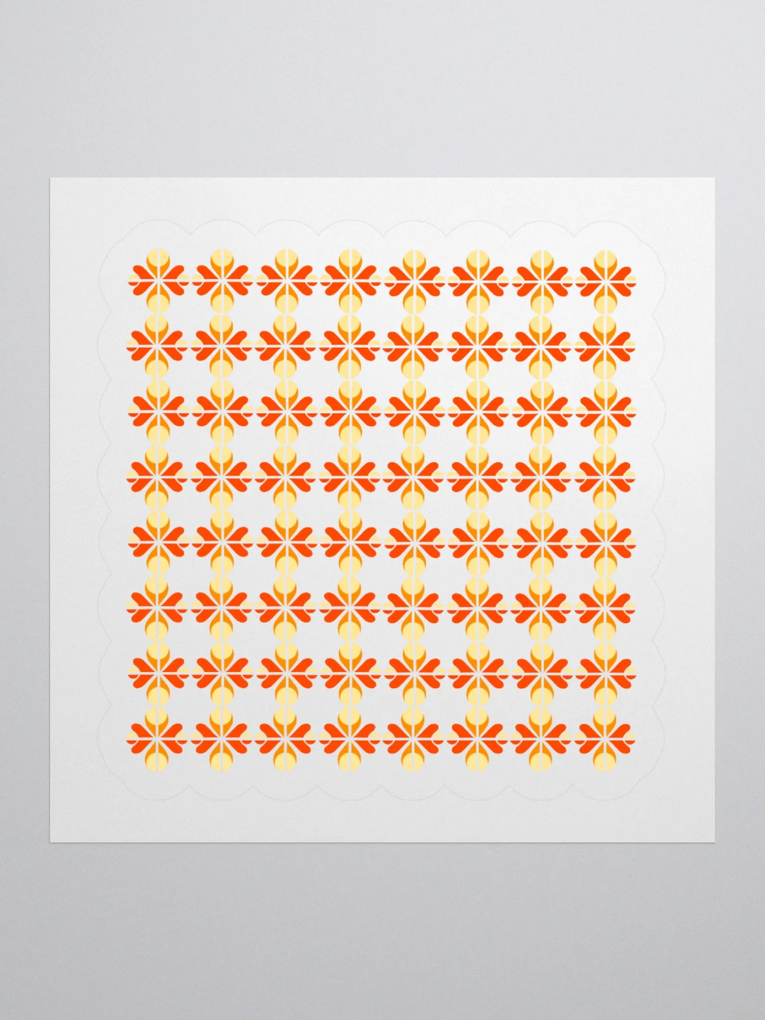 Geometric Floral Pattern Sticker Set product image (1)