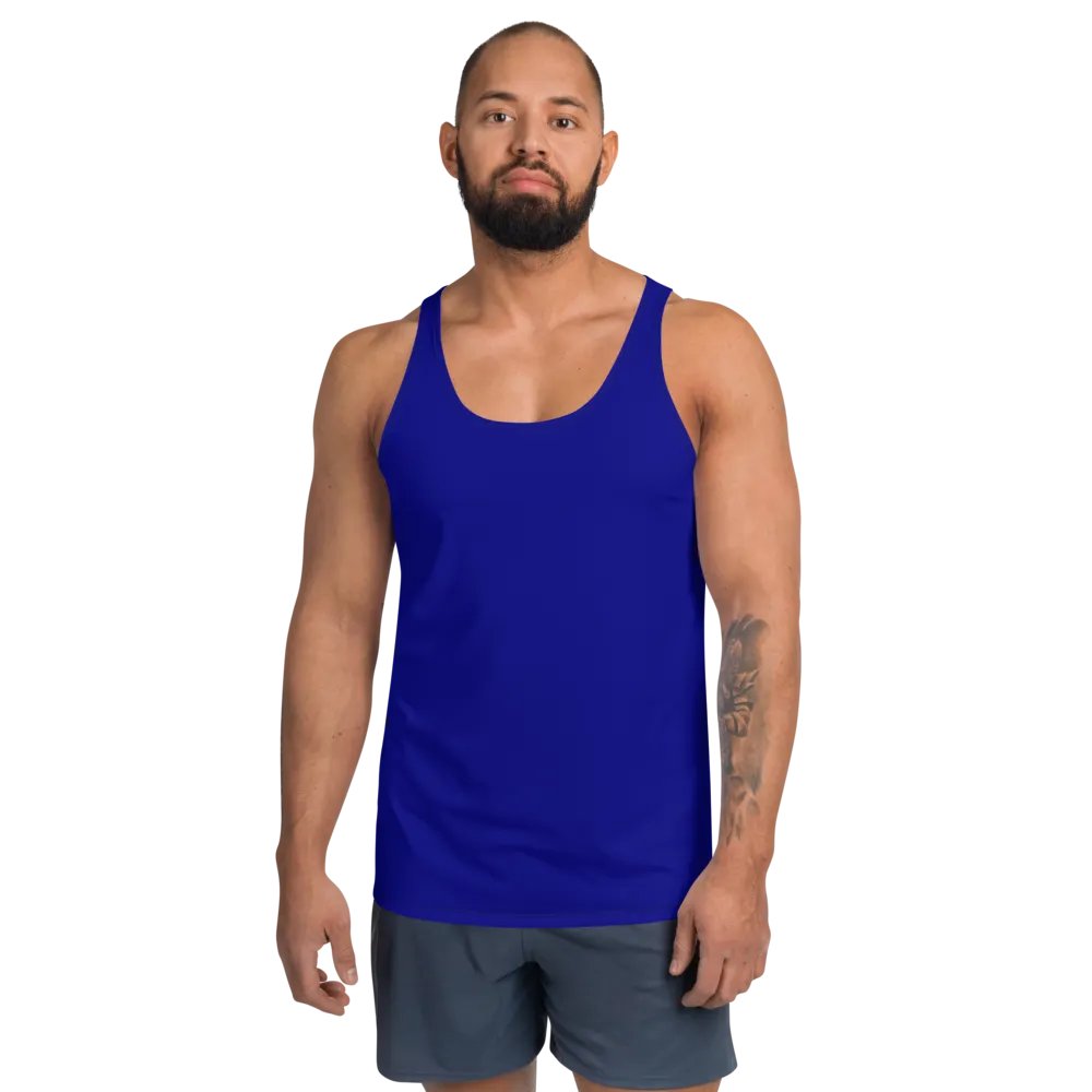 Plain Color Navy Blue Tank Top product image (1)