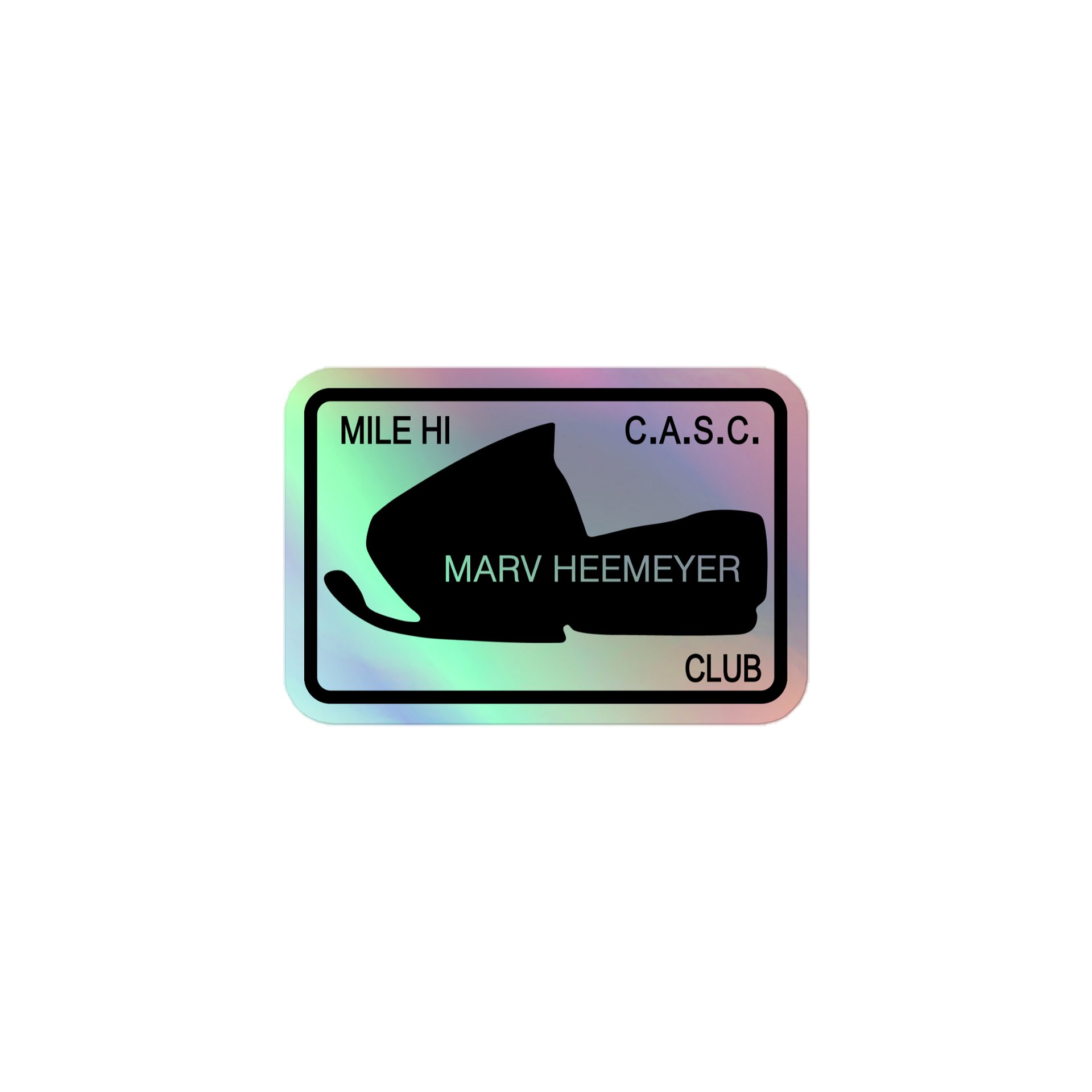 Holographic reasonable men sticker product image (1)