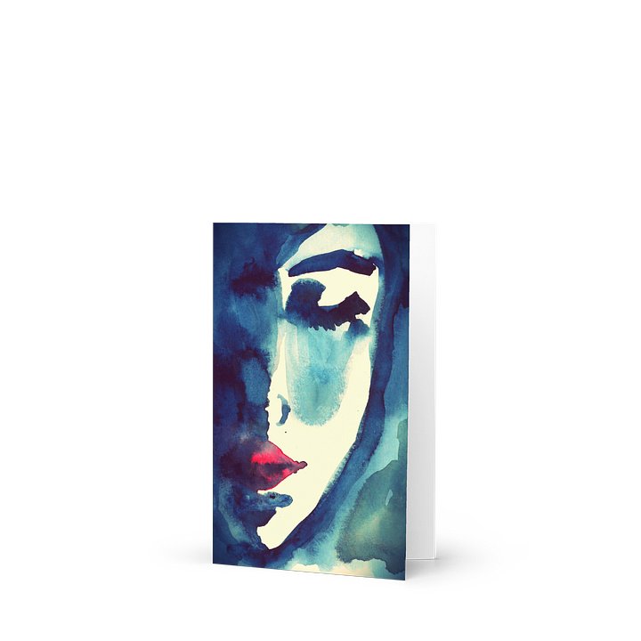 Shade — Watercolor Portrait Greeting Card product image (1)