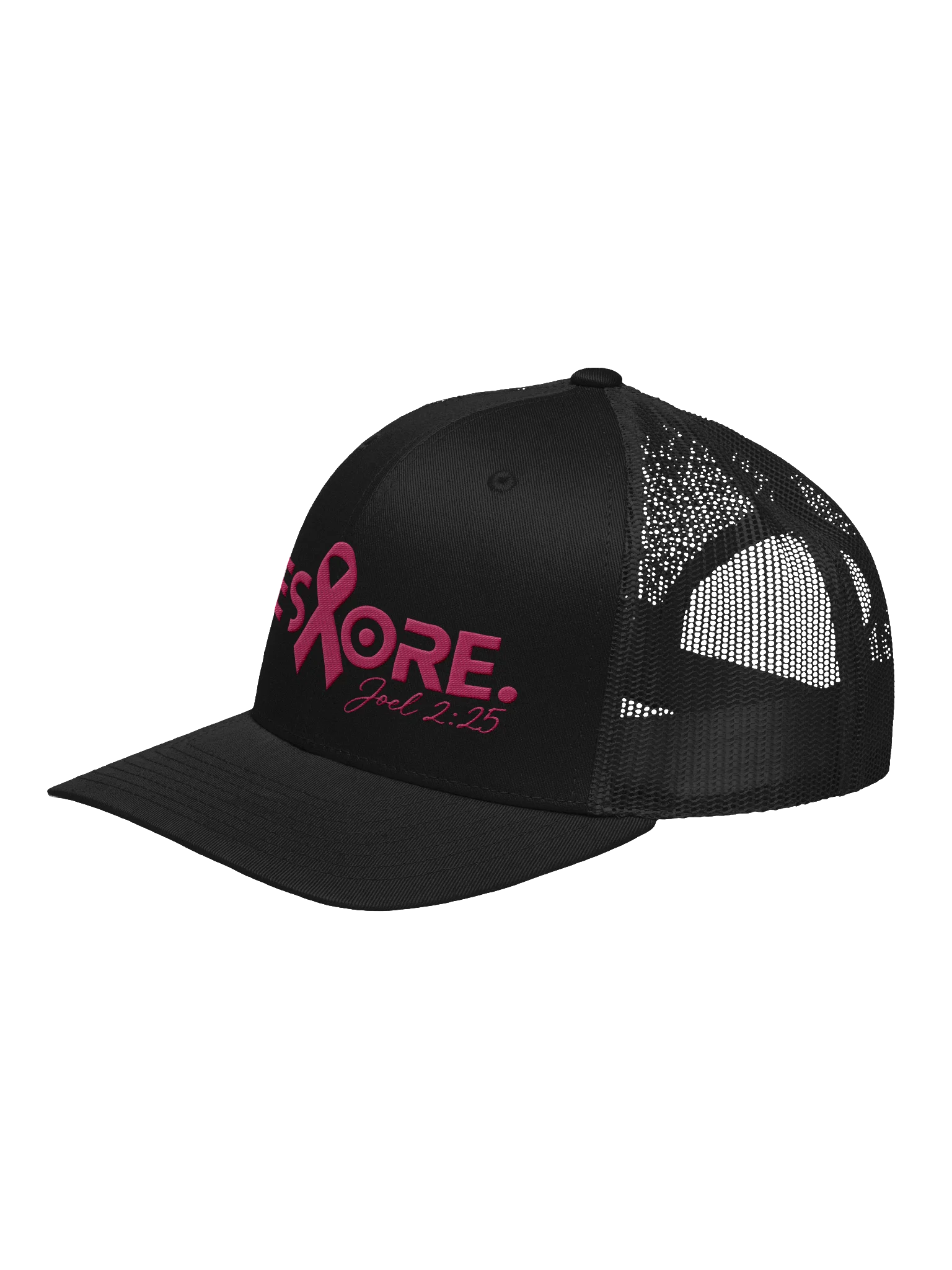 RESTORE. Women's Breast Cancer Awareness Trucker Hat — Faith • Strength • Restoration product image (3)