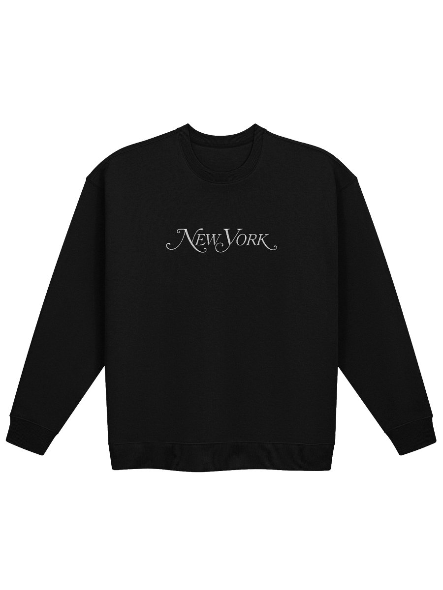 Classic-Logo Crew Neck - Black Embroidered product image (1)