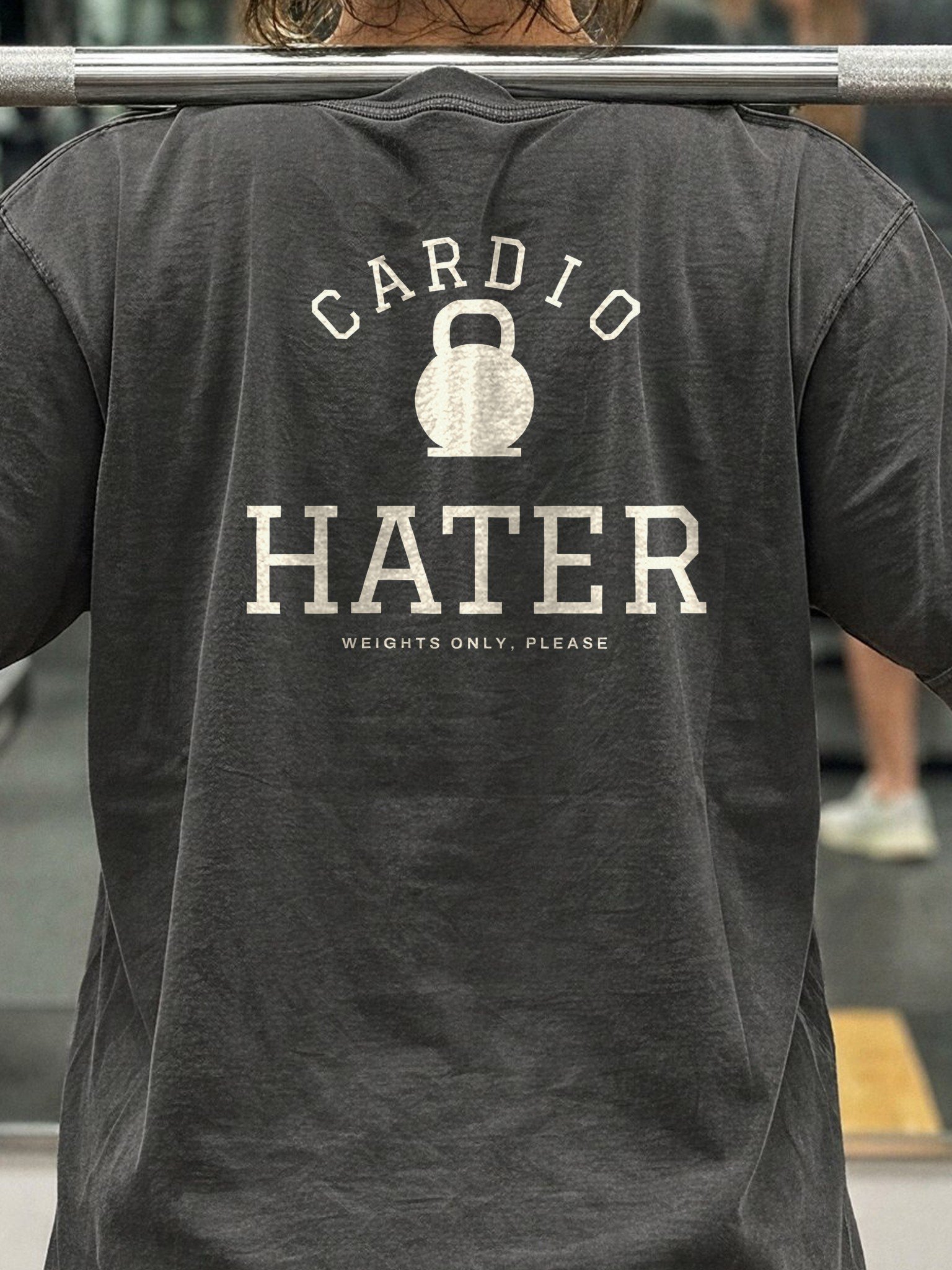 Cardio Hater Oversized Gym Tee | Pump Cover product image (4)