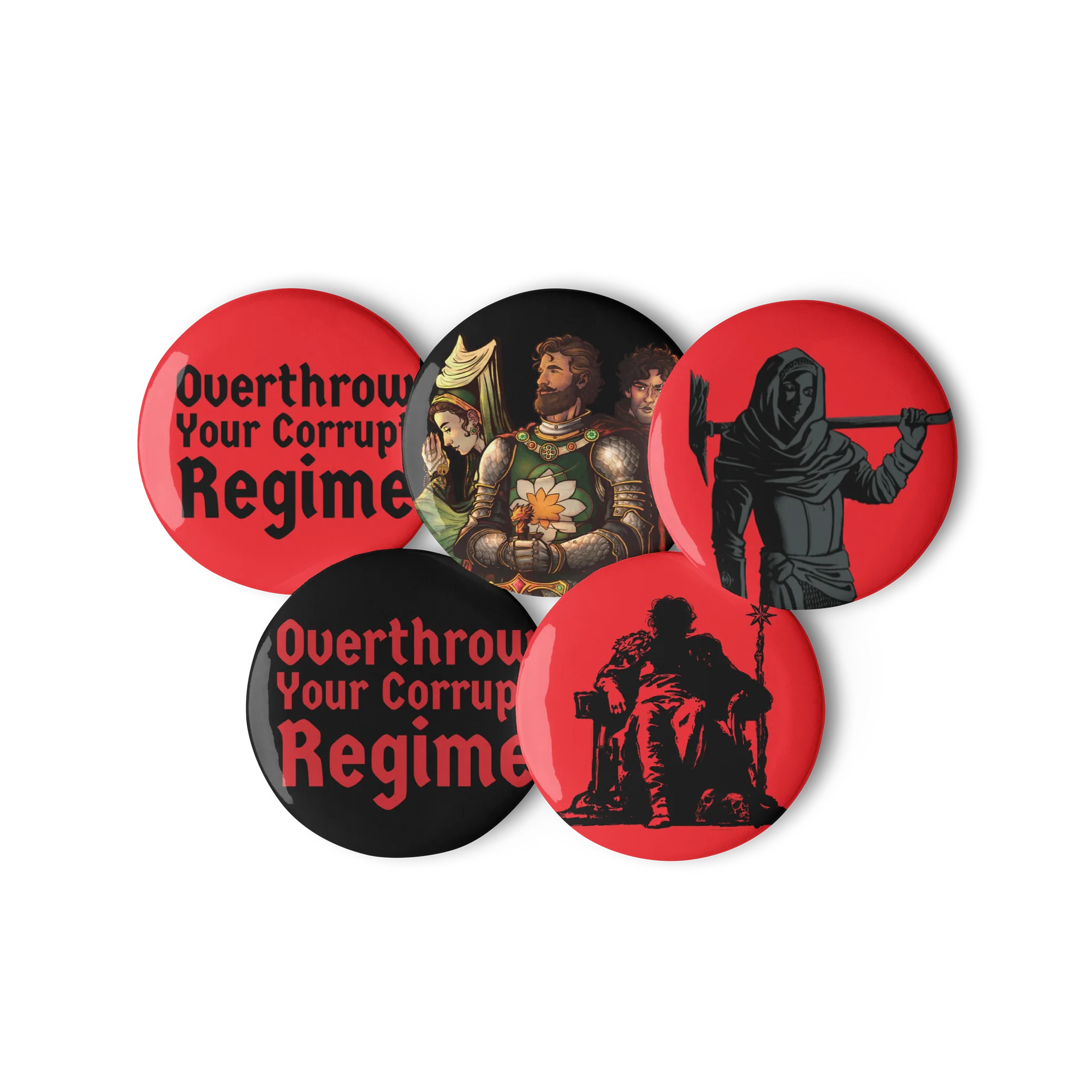 Dark Throne - RULE RPG 5 Button Set product image (2)