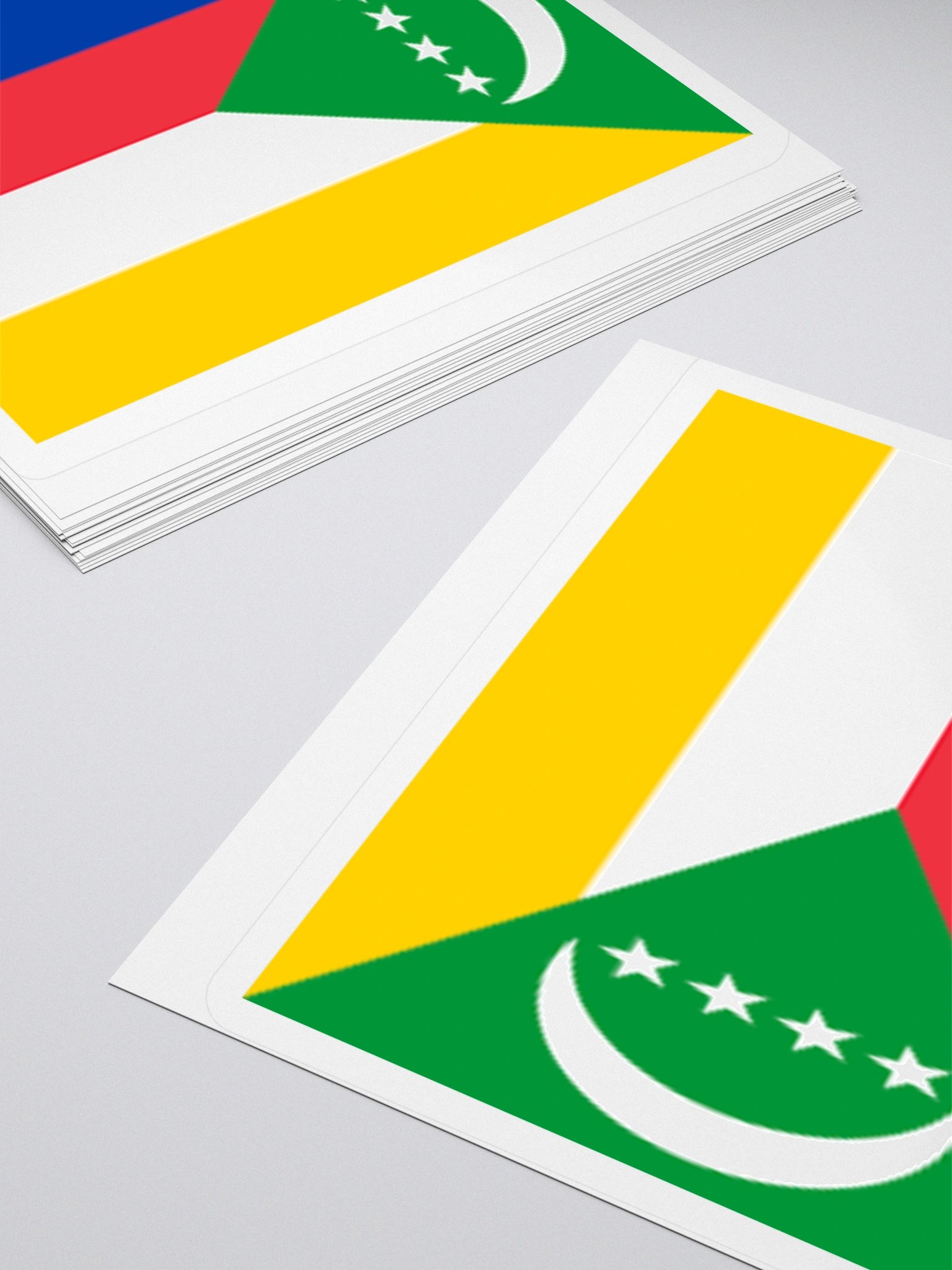 Comoros Flag Sticker | Crescent Stars Design | Durable Vinyl | 3 Sizes product image (10)